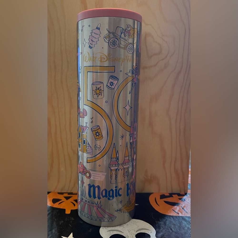 2021 Disney 50th Anniversary Starbucks Magic Kingdom Tumbler Bottle Mug